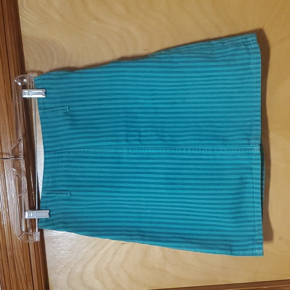 Bongo green stripped skirt size 7